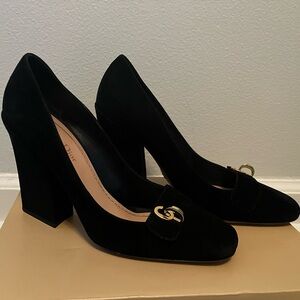 Christian Dior Block Heel Size 39 US 9 Black suede